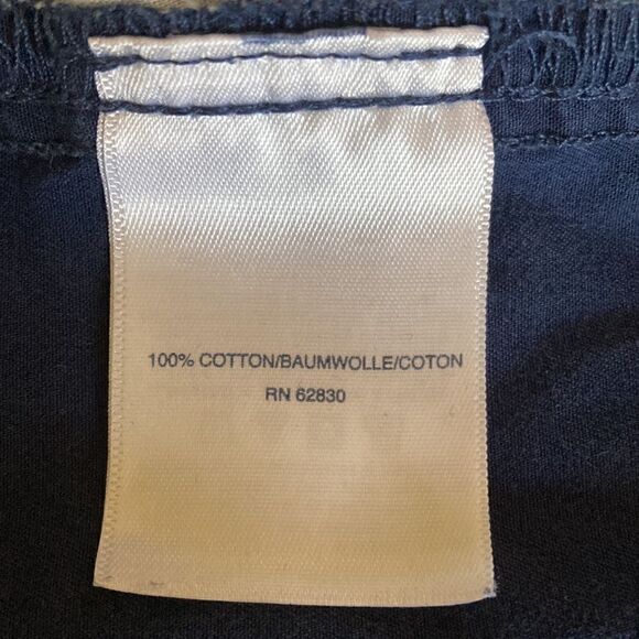 Lands’ End Boys Navy Chino Shorts with drawstring waist. Size XL (18-20) - Picture 6 of 8